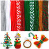 Picture of 180 pcs Christmas Pipe Cleaners, Pipe Cleaners Craft, Arts and Crafts, Crafts, Craft Supplies, Art Supplies (Christmas Mixed)…