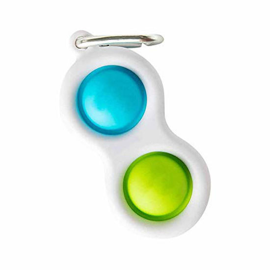 Picture of Mini Simple Dimple Sensory Fidget Toy Stress Relief Anti-Anxiety Autism Hand Toys for Kids Teen Adult, Push Pop Bubble Keychain Sensory Therapy Toys for Home Classroom Party Favors Office