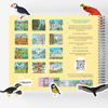 Picture of Bird Stickers and Sticker Activity Book by Cupkin: Innovative Side by Side Sticker Books - Spiral Binding Allows The Birds Sticker Book to Lay Flat - Over 500 Stickers and 12 Scenes for Kids 4-8