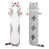 Picture of Mewaii Long Cat Plush Body Pillow, 20” Cute Cat Stuffed Animals Soft Plushies, Kitten Plush Throw Pillow Doll Toy Gift for Girlfriend