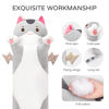 Picture of Mewaii Long Cat Plush Body Pillow, 20” Cute Cat Stuffed Animals Soft Plushies, Kitten Plush Throw Pillow Doll Toy Gift for Girlfriend