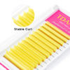 Picture of TDANCE Colorful Easy Fan Volume Lashes Eyelash Extension Supplies Rapid Blooming Volume Eyelash Extensions Thickness 0.07 C Curl Mix 8-15mm Self Fanning Eyelashes Extension (Yellow,C-0.07,8-15mm)