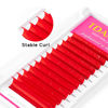 Picture of TDANCE Colorful Easy Fan Volume Lashes Eyelash Extension Supplies Rapid Blooming Volume Eyelash Extensions Thickness 0.07 D Curl Mix 8-15mm Self Fanning Eyelashes Extension (Red,D-0.07,8-15mm)