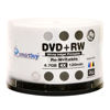 Picture of 50 Pack Smartbuy Blank DVD+RW 4X 4.7GB 120Min White Inkjet Hub Printable Rewritable DVD Media Disc