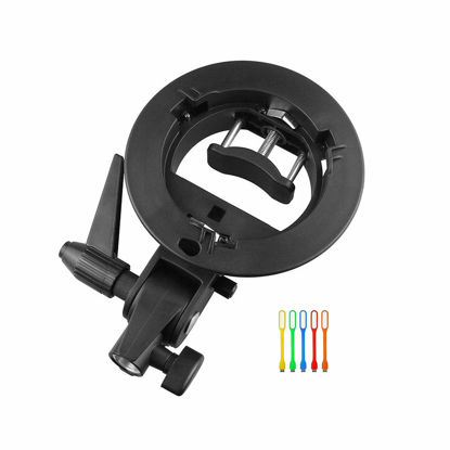 Picture of Godox S-Type Bracket Bowens S Mount Holder for Speedlite Flash Snoot Softbox Honeycomb with USB Light