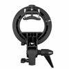 Picture of Godox S-Type Bracket Bowens S Mount Holder for Speedlite Flash Snoot Softbox Honeycomb with USB Light