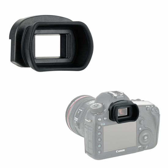 Picture of Kiwifotos Long Soft Viewfinder Eyecup Eyepiece for Canon EOS 5D Mark IV 5D Mark III 5DS R 5DS 7D 7D Mark II 1Dx Mark II 1Ds Mark III 1D Mark IV 1D Mark III