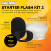 Picture of MagMod Starter Flash Kit 2 | Camera Speedlight Flash Diffuser | Magnetic Light Modifier Attachments | Lightweight MagMod Modifiers: MagGrip 2, MagSphere 2, MagGrid 2 | Superior Light Control