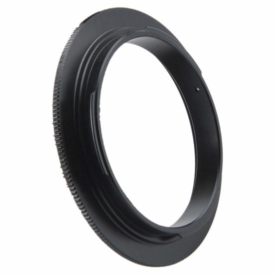 Picture of 52mm to EF M Macro Lens Reverse Ring Compatible with EF-M Mount Mirrorless Camera M1 M2 M3 M5 M6 M10 M50 M100 Camera,with 52mm Filter Thread Lens.Macro Shoot(52mm-EF M)