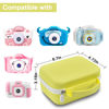 Picture of Kids Camera Case Compatible with Agoigo/for Seckton/for DEKER/for Miiulodi/for Yoophane Digital Waterproof Camera. Portable Camera Storage Box for Cable, Memory Card and Accessories(Bag Only)-Yellow