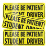 Picture of JUSTTOP 3pcs Student Driver Sticker for Car, Please Be Patient Student Driver Stickers, New Drivers Sticker Safety Warning, Reflective Rookie Driver Bumper Sticker for Teenage Driving Gifts(Black)