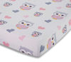 Picture of EVERYDAY KIDS Baby Girl Fitted Crib Sheet Sweet Owls, 100% Soft Breathable Microfiber Baby Sheet, Fits Standard Size Crib Mattress 28in x 52in, Nursery Sheet