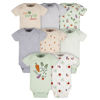 Picture of Gerber Baby 8-Pack Short Sleeve Onesies Bodysuits, Happy Veggies, 6-9 Months