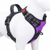 Picture of PHOEPET No Pull Dog Harnesses for Small Dogs Reflective Adjustable Front Clip Vest with Handle 2 Metal Rings 3 Buckles [Easy to Put on & Take Off](S, Purple)