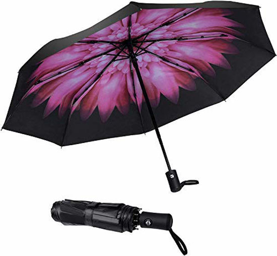 Picture of SY COMPACT Windproof Umbrella Automatic Umbrellas Collapsible Compact Umbrella