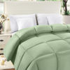 Picture of Utopia Bedding Comforter Duvet Insert - Quilted Comforter with Corner Tabs - Box Stitched Down Alternative Comforter (Twin, Sage Green)