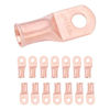 Picture of SELTERM 1/0 AWG 5/16" Stud (15 Pcs.) - UL Heavy Duty Battery Terminal Connectors, Bare Copper Battery Cable Lugs, 0 Gauge Wire Connectors, Electrical Battery Cable Ends, Ring Terminals Copper Lugs