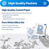 Picture of Dry & Dry 1 Gram(100 Packets) Food Safe Silica Packets, Desiccant Packs, Silica Gel - Rechargeable Silica Gel Packets, Moisture Absorbers, Silica Packets, Silica Gel