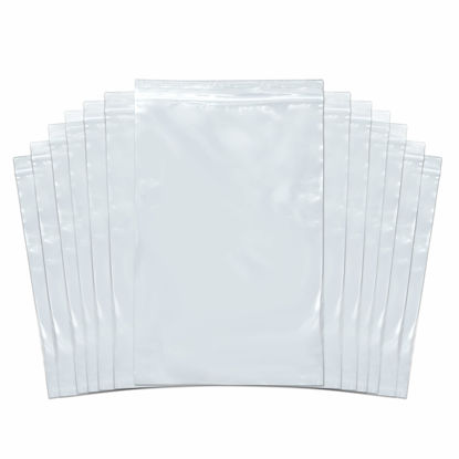 Picture of SNL Quality Zipper Lock Reclosable Clear Disposable Plastic Bags, Strong | 6" X 9" - 2 MIL - 100 Bags