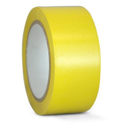 Picture of T.R.U. CVT-536 Yellow Vinyl Pinstriping Dance Floor Tape: 3 in. Wide x 36 yds. Several Colors