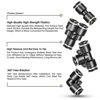 Picture of TAILONZ PNEUMATIC Black 1/4 Inch od Push to Connect Fittings Pneumatic Fittings Kit 10 Spliters+10 Elbows+10 tee+10 Straight (40 pcs)