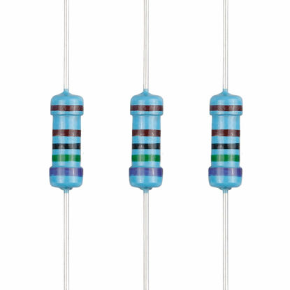 Picture of EDGELEC 100pcs 7.5K ohm Resistor 1/2w (0.5Watt) ±1% Tolerance Metal Film Fixed Resistor, Multiple Values of Resistance Optional