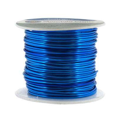 Picture of Mandala Crafts Anodized Aluminum Wire for Sculpting, Armature, Jewelry Making, Gem Metal Wrap, Garden, Colored and Soft, 1 Roll(16 Gauge, Bondi Blue)