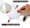 Picture of guangyintong Heat Transfer Vinyl for T-Shirts 12" x 8ft - White HTV Vinyl Roll Iron on-Easy to Cut &Weed, Glossy Surface (White k1)