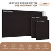 Picture of ONine Leather Repair Patch，Self-Adhesive Couch Patch，Available Anti Scratch Leather 5”X7.9”(12.7cm x 20cm) Peel and Stick for Sofas, Car Seats Hand Bags Jackets(Chocolate Brown)