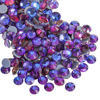 Picture of Beadsland Hotfix Rhinestones, 288pcs Flatback Crystal Rhinestones for Crafts Clothes DIY Decorations, Purple Velvet,SS30, 6.3-6.5mm