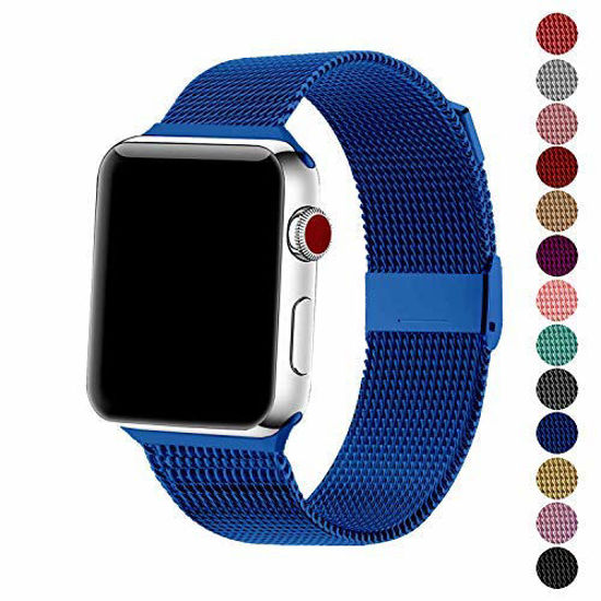 Picture of SexHope Compatible for Apple Watch Band 38mm 42mm 40mm 44mm Series 5 4 3 2 1 (Blue, 38mm/40mm)