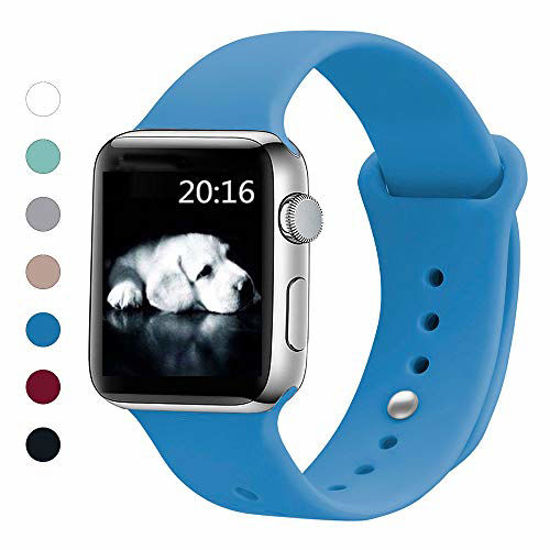 Picture of UPOLS Compatible with Apple Watch Band 38mm 42mm 40mm 44mm Sport Band, Silicone Sport