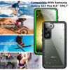 Picture of Temdan for Samsung Galaxy S23 Plus Case Waterproof,Built-in Screen Protector [IP68 Underwater][Full Body Shockproof][12FT Military Dropproof][Heavy Duty]Protective Case for S23 Plus 5G 6.6"Green Clear