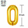 Picture of 40 Number Balloons Gold Big Foil Mylar Giant Jumbo 40 Balloons for Men Women 40th Birthday Party Supplies 40 Anniversary Events Decorations