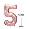 Picture of 50 Number Balloons Rose Gold Big Giant Jumbo Number 50 Foil Mylar Balloons for 50th Birthday Party Supplies 50 Anniversary Events Decorations