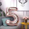 Picture of 50 Number Balloons Rose Gold Big Giant Jumbo Number 50 Foil Mylar Balloons for 50th Birthday Party Supplies 50 Anniversary Events Decorations