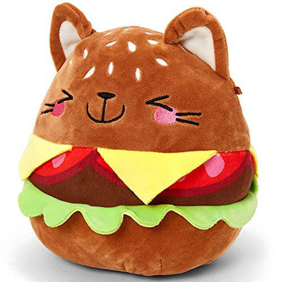 Picture of Squishmallows Official Kellytoy Plush 8 Inch Squishy Soft Plush Toy Animals (Hayes Cat Cheeseburger)