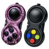 Picture of WTYCD The Original Fidget Retro: The Rubberized Classic Controller Game Pad Fidget Focus Toy with 8-Fidget Functions and Lanyard - Perfect for Relieving Stress (Purple/Original Version)