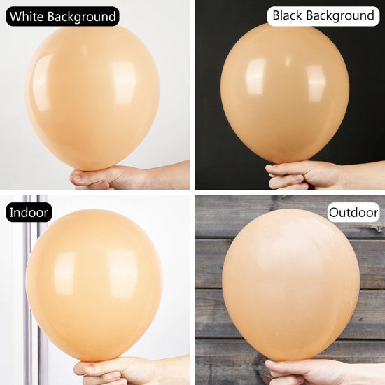 GetUSCart PartyWoo Retro Nude Balloons 50 Pcs 12 Inch Nude Balloons Latex Balloons For