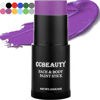 Picture of CCBeauty Purple Face Body Paint Stick, Oil Face Painting Kit Foundation Makeup, Purple Eye Black Sticks for Sports, Non-Toxic FacePaint for Halloween Ursula Dabi Widowmaker Cosplay Costume Parties