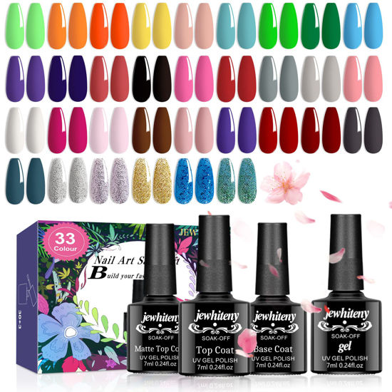Poly Nail Gel Kit, 30ml 4 Colors Glitter Poly gel India | Ubuy