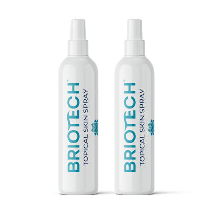 Picture of BRIOTECH Topical Skin Spray, Soothing HOCl Pure Hypochlorous, Face & Body Spray, Support Irritations, Redness, Eyelid Eyelash Bumps, Dry Skin & Scalp, Athletic Itch, Toenail Cleanser, Natural Skincare