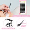 Picture of Classic Lash Extensions D-0.18-16 B&Q Classic Eyelash Extensions .18 Eyelash Extensions D Curl Single Lash Extensions (D-0.18, 16 mm)