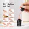 Picture of Beetles Gel Nail Polish 6 Colors Builder Nail Gel 5 in 1 Strengthener Gel Clear Builder Nude Pink Milkly Hard Gel Extension Base Nail Gel Rhinestone False Nail Tips Glue for Nail Art Design Women Gift