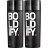 Picture of BOLDIFY Hair Fibers for Thinning Hair (Dark Brown) - Multipack with 2 bottles of 56g - 100% Undetectable Natural Fibers - Completely Conceals Hair Loss in 15 Seconds