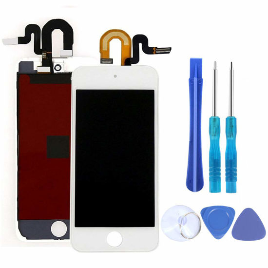 Picture of Full Screen Replacement for iPod Touch 5th 6th 7th Generation LCD Screen丨The Whole Display Assembly Metal Frame with Free Repair Tools (White One-Pack)