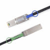 Picture of QSFP (SFF-8436) to MiniSAS HD SFF-8088 DDR Hybrid SAS Cable, External Mini SAS Copper Passive Cable for NetApp, 100-Ohm, 30AWG, 2-Meter(6.5ft)