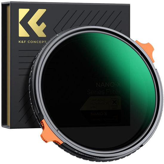 Picture of K&F Concept 77mm ND4-64 (2-6 Stops) ND Lens Filter Variable & CPL Polarizers Filter 2-in-1, 28 Multi-Coated Polarizing and Neutral Density Camera Lens Filter (Nano-X Series)