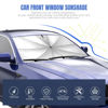 Picture of Sedan SUV Car Sun Shade for Windshield UV Rays and Heat Sun Visor Protector,Velcro Tapered Edge Opening,Foldable Windshield Sun Shade Umbrella,Keep Car Cool,Easy to Use/Store,57''x 31''