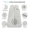 Picture of TILLYOU Sleep Sack - Cotton Wearable Blanket, Baby Sleepsack with 2-Way Zipper, Super Soft Lightweight 2-Pack Sleeveless Sleep Sack Unisex Boy, Fits Babies Age 18-24 Months,Grey Elephant&Cloud